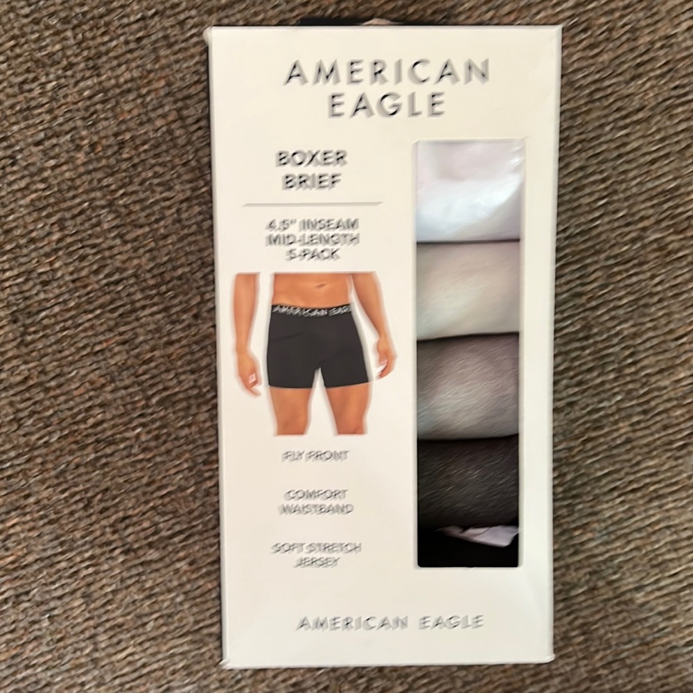 American Eagle five pack boxer briefs
